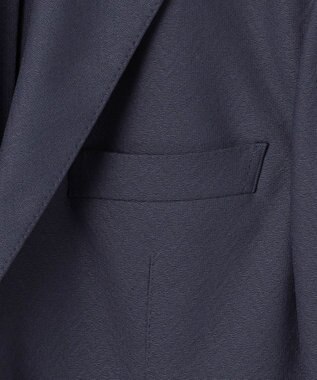 GOTAIRIKU 【通気性/ストレッチ/洗える】エアレースジャケット_ヘリンボーン柄 ネイビーヘリンボーン柄