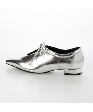 MODE ET JACOMO <carino>フレンチスクエアフラットシューティ シルバー