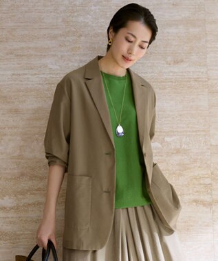 自由区 S 【カタログ掲載・軽やか】シアーボイルテーラード ジャケット