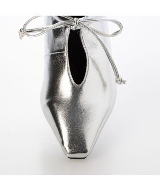 MODE ET JACOMO <carino>フレンチスクエアフラットシューティ シルバー