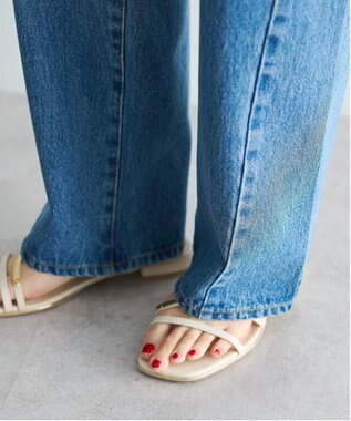 YECCA VECCA ORGABITS切替ストレートデニム Light Indigo