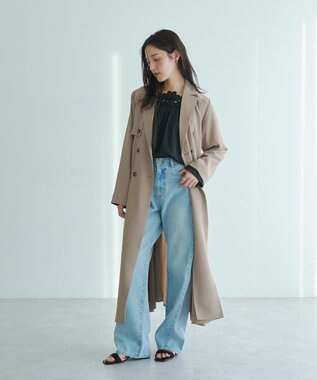 YECCA VECCA ORGABITS切替ストレートデニム Light Indigo