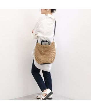UNBILLION カシュカシュ cachecache / 丸底バケットクロッシュ2wayトート カゴバッグ ブラック