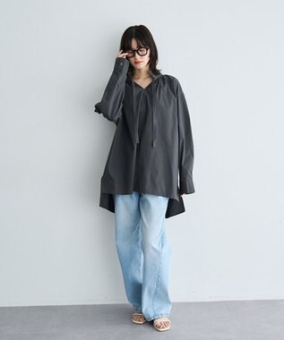 YECCA VECCA ORGABITS切替ストレートデニム Light Indigo