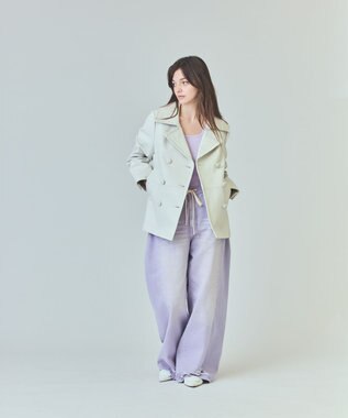 GRACE CONTINENTAL ラムレザーＰコート キナリ