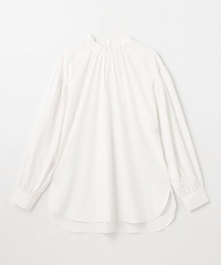 ANY L 【UVカット/抗菌防臭/速乾】エニィファンクション　フリルモックブラウス オフ