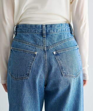 YECCA VECCA ORGABITS切替ストレートデニム Light Indigo