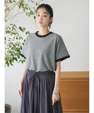 CRAFT STANDARD BOUTIQUE レトロ柄カットプルオーバー Black