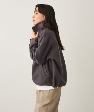 CRAFT STANDARD BOUTIQUE 起毛ハーフジッププルオーバー Charcoal Gray