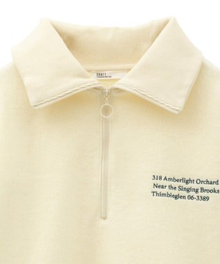 CRAFT STANDARD BOUTIQUE 起毛ハーフジッププルオーバー Ivory