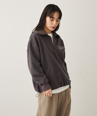 CRAFT STANDARD BOUTIQUE 起毛ハーフジッププルオーバー Charcoal Gray