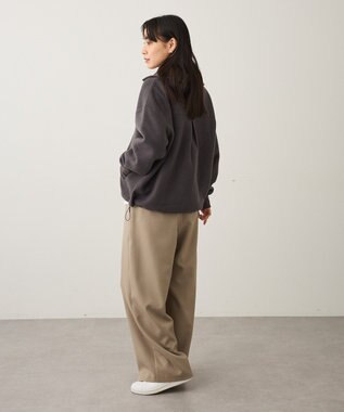 CRAFT STANDARD BOUTIQUE 起毛ハーフジッププルオーバー Charcoal Gray