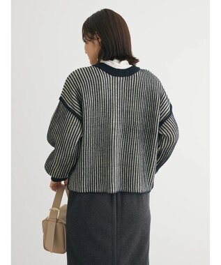 Green Parks ２ｗａｙ前後ニットプルオーバー Black