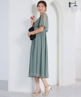 ANY SIS 【Lily Calin】ラッフルディテール ドレス ミントグリーン