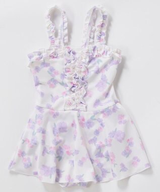 OP／FILA 【marie claire ENFANTS】花柄Aラインワンピース水着