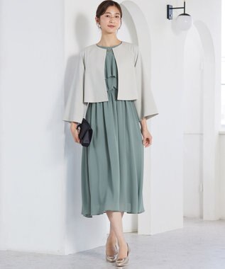 ANY SIS 【Lily Calin】ラッフルディテール ドレス ミントグリーン