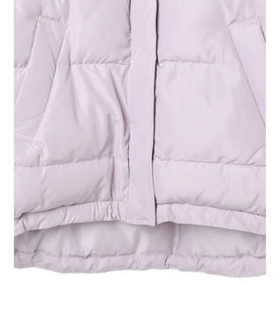 earth music&ecology フーディー中綿ブルゾン Pink