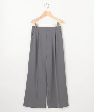 組曲 【WEB限定】ジョーゼットジャージーワイド パンツ グレー系