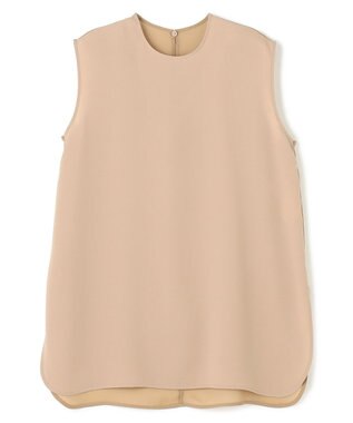 BEIGE， 【洗える】FLEUR / バックシアーノーカラーブラウス Beige