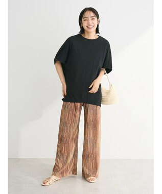 Green Parks 冷っとすずやか　バックバルーンフレンチプルオーバー Black