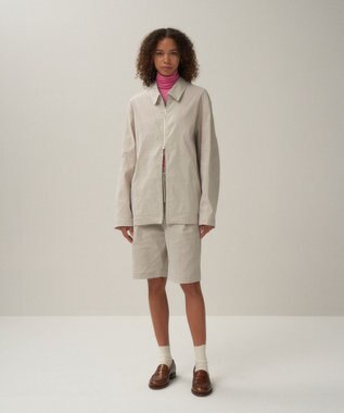 ATON STRETCH NYLON LINEN | ジップアップジャケット - UNISEX RAW LINEN