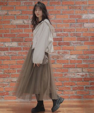 Green Parks ・ＥＬＥＮＣＡＲＥ　ＤＵＥ　ショートマウンテンパーカー Ivory