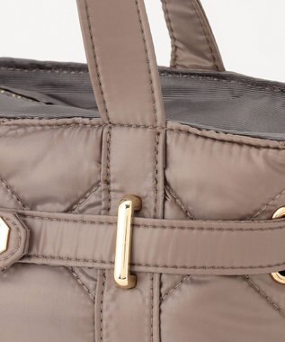 J.PRESS LADIES 【2way】ボンディングキルト バッグ ブラウン系