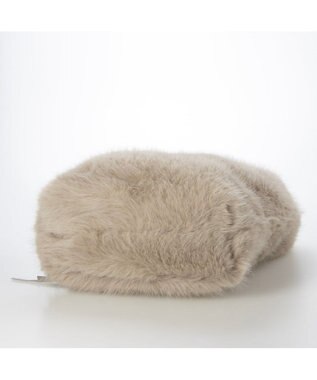 UNBILLION カシュカシュ cachecache / フリルワンハンドルエコファートート ライトグレー