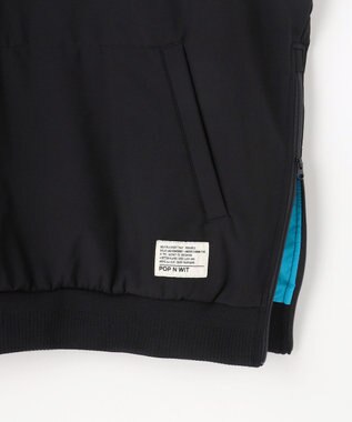 PW CIRCULUS 【3層レイヤー構造ボンディング×中綿キルティング】【MEN】中綿プルオーバー ゴルフ ブラック系