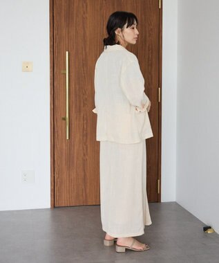 CRAFT STANDARD BOUTIQUE リネンライクオーバーサイズジャケット Ivory