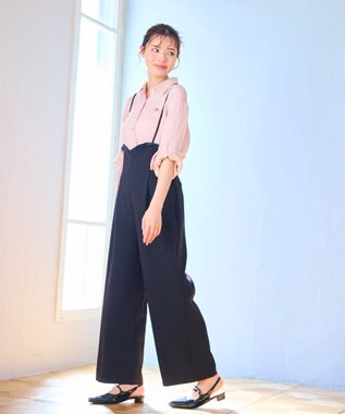 Feroux ナチュラルタッチ 楊柳 シャツ ピンク系