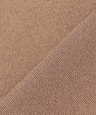 ICB L 【洗える】 コットンポリエステルスムース ニットプルオーバー アンバーベージュ系