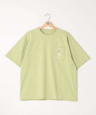 SHARE PARK MENS 【UVカット・吸水速乾・ストレッチ・軽量 】ポケットロゴTシャツ（L・XLサイズ） 黄緑系