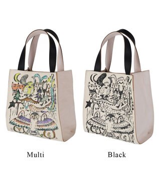 tsumori chisato CARRY ムーンライトアニマル ハンドバッグ ミニバッグ ブラック