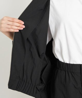 NAVE 【ReNAVE　撥水機能・UVカット・透湿・接触冷感・洗える】ナイロンタスランブルゾン ブラック系