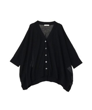 Green Parks ボックスゆったりカーディガン Black