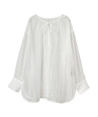 Green Parks ・ＥＬＥＮＣＡＲＥ　ＤＵＥ　２ｗａｙシアーブラウス Off White