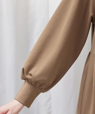 Tiaclasse L 【洗える】ドッキングティアードワンピース キャメル