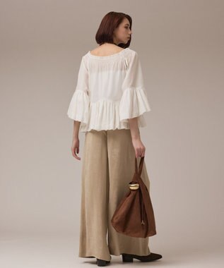 GRACE CONTINENTAL バルーンカフタントップ ホワイト