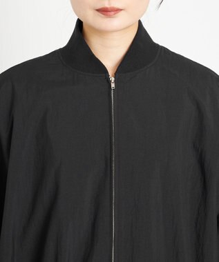 NAVE 【ReNAVE　撥水機能・UVカット・透湿・接触冷感・洗える】ナイロンタスランブルゾン ブラック系