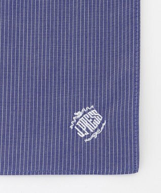 J.PRESS MEN オーバル刺繍ハンカチ/ドレス サックスブルー系1