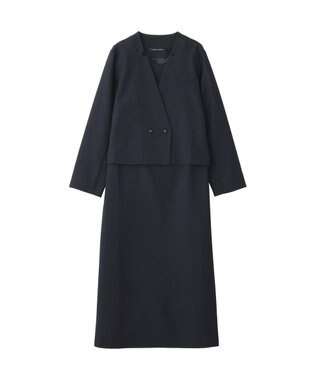 YECCA VECCA 【2点SET】ショートジャケットセットキャミワンピース Light Beige