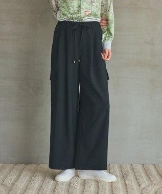 GRACE CONTINENTAL ワイドイージーカーゴパンツ ブラック
