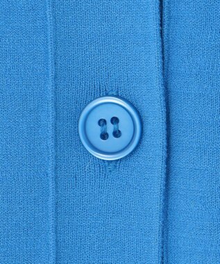 UNFILO 【抗菌防臭】スタイルアップニット NEW カーディガン ブルー