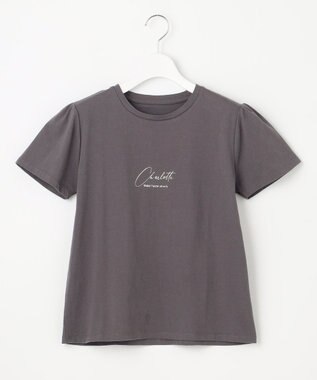 Feroux スクリプトプリント Tシャツ グレー系