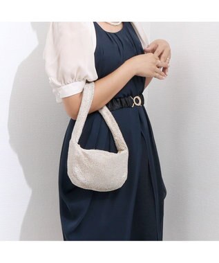 UNBILLION カシュカシュ cachecache / メタルメッシュミニバッグﾞ ゴールド