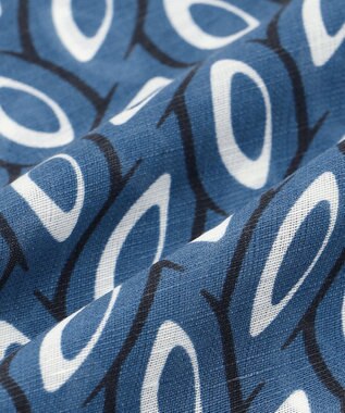 JOSEPH ABBOUD 【イタリア製】スケールパターンショール サックスブルー系5