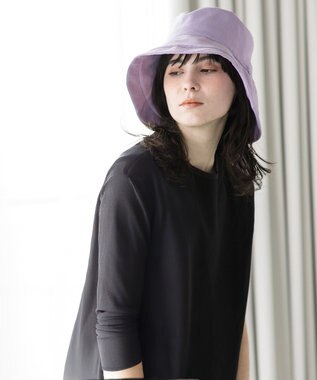 MOONBAT 【一級遮光/UVカット】UVラフィネハット（つばの広さノーマル）速乾/接触冷感/手洗いOK/サイズ調整可能/抗菌防臭加工 ラベンダー