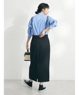 CRAFT STANDARD BOUTIQUE ジョーゼットタイトスカート Black