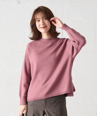 ANY 【洗濯機可能】しあわせタッチニットプルオーバー ピンク